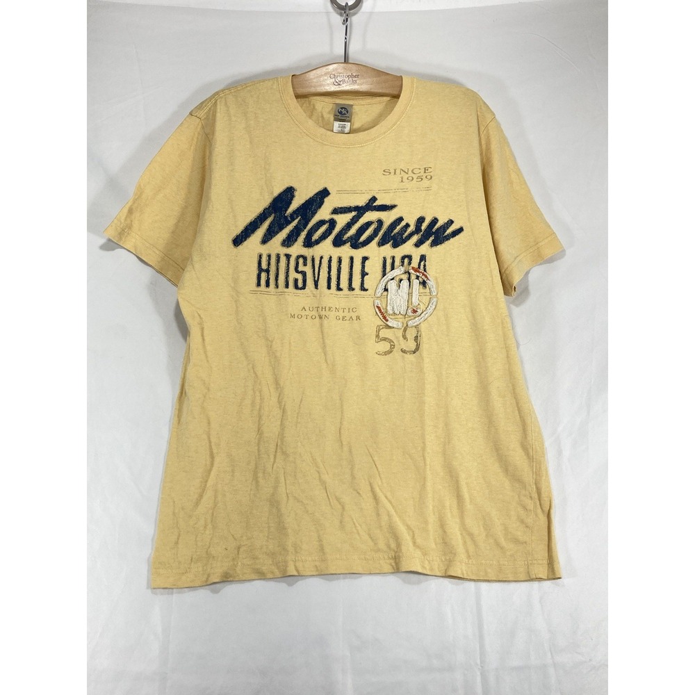 Vintage 1980 Motown Detroit Mens Sz L Graphic T-Shirt Hitsville USA